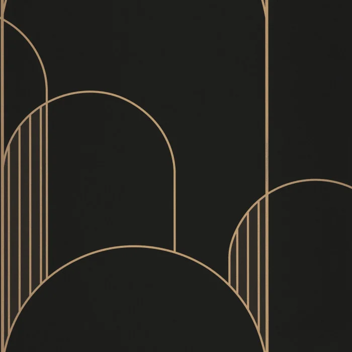 Wallpaper Collection Caselio - Noir dore (Labyrinth High Walls)