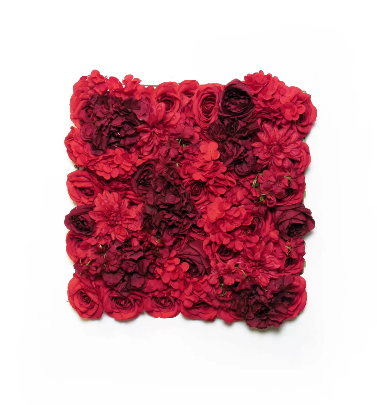 Artificial Hedges - Red Flower 50x50 cm
