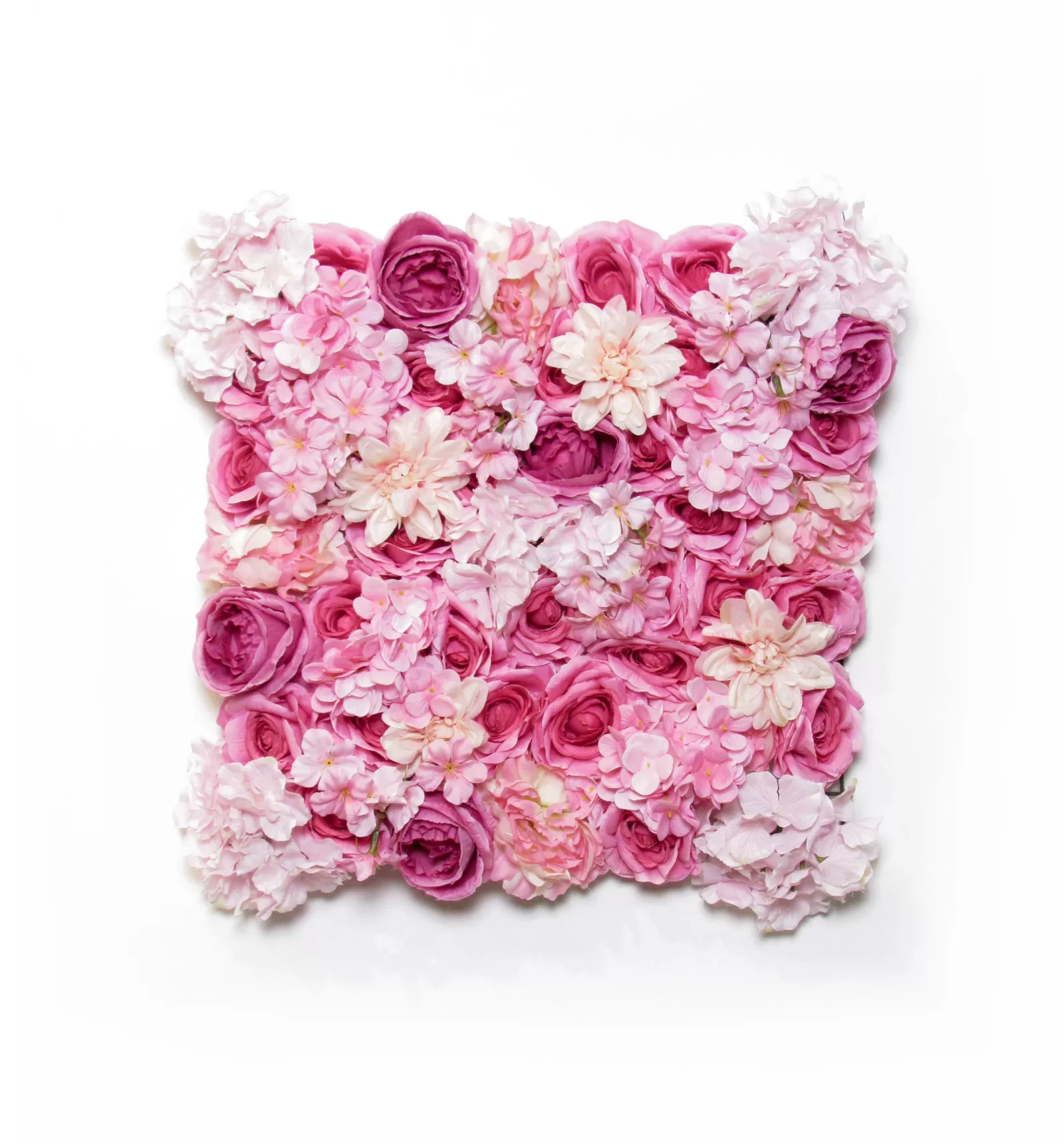 Artificial Hedges - Dark Pink Flower 50x50 cm